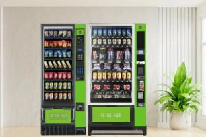 Imagem ilustrativa de Máquina de snacks e refrigerante